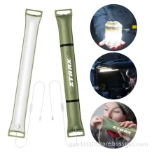 Portable inflatable solar LED camping light